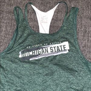 Michigan State Nike Athletic Tank Top